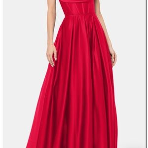 Blondie Nites Vibrant Red Maxi Dress